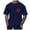 Bleu Foncé_003, variante sur Ediodpoh T-Shirt Partiellement Imprimé pour Hommes, Mode d'Été, Fête du Canada, T-Shirts pour Hommes, Rouge_003 L