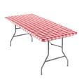 thumbnail image 1 of Fitted Picnic Table Cover Elastic Waterproof Outdoor Camping Tablecloth for Rectangle Tables Camper Summer Accessories Rv Car Essentials Vacation Gifts for Women Men, 1 of 5