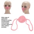 thumbnail image 4 of Hand Knitted Nose Warmer Cotton Nose Cover with Rope Design Unisex Multifunctional Nose Protector for Skiing, Snowboarding, Running, for Winter Outdoors Activities, 4 of 7