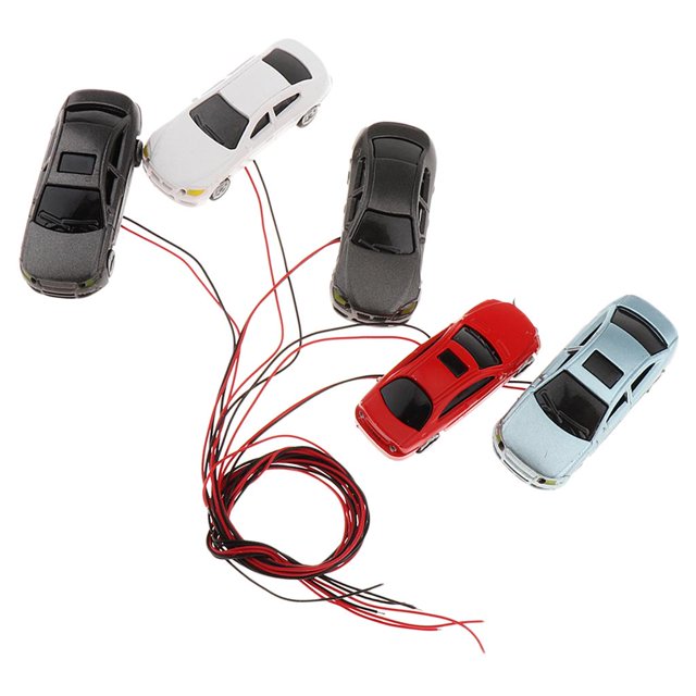 TISHITA 5pcs HO Scale Model Cars, Painted Model Car Kit, HO Scale Model Car, Building 1:100
