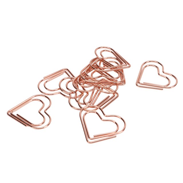 Clips de Bureau, 100pcs Trombones Or Rose Trombones Artisanat Exceptionnel