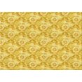 thumbnail image 1 of Ahgly Company Tapis d'Intérieur Lavables en Machine Rectangle Transitionnel Jaune Vif, 7' x 10', 1 of 7
