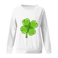 thumbnail image 4 of QIPOPIQ Chandails à Manches Longues pour Femmes T-Shirts de la Saint-Patrick Chandail Shamrock T-Shirt Vert Hauts T-Shirts de la Saint-Patrick Tuniques à Col Rond pour Dames T-Shirts de Fête T-Shirts Graphiques Aubaines, 4 of 4