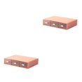 thumbnail image 4 of fastboy Neat And Tidy Storage Box - plify Life With Organized Storage Multilayer Stackable Desk Organizer pink 3 drawer 2Set, 4 of 6