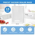 thumbnail image 2 of Mainstays Pre-Cut Vacuum Seal Bags, 1 Gallon , 15 Count , Clear, 2 of 6