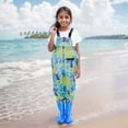 thumbnail image 2 of WEIYLL Baby Girls Bodysuits Ruffled Fly Short Sleeve Overalls Summer Solid Color Square Neckline Mint Green Toddler Overalls for 11-12 Years, 2 of 8