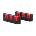 thumbnail image 1 of 3-Rod Storage Holder, Black, ABS Plastic Fishing Rod Holders Wall-Mounted , Simple Fishing Rod Rack ,Easy to Install, 1 of 3