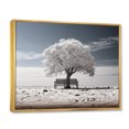 thumbnail image 2 of Designart Large Tree Gold framed wall art, Grey White Tree Contemplation , Trees framed wall art decor, Grey Traditional Gold framed wall art, 44x34 inches Gold Frame, 2 of 5