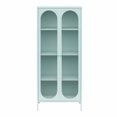 thumbnail image 3 of Mr. Kate Luna Tall 2-Door Accent Cabinet with Fluted Glass, Black, 3 of 8