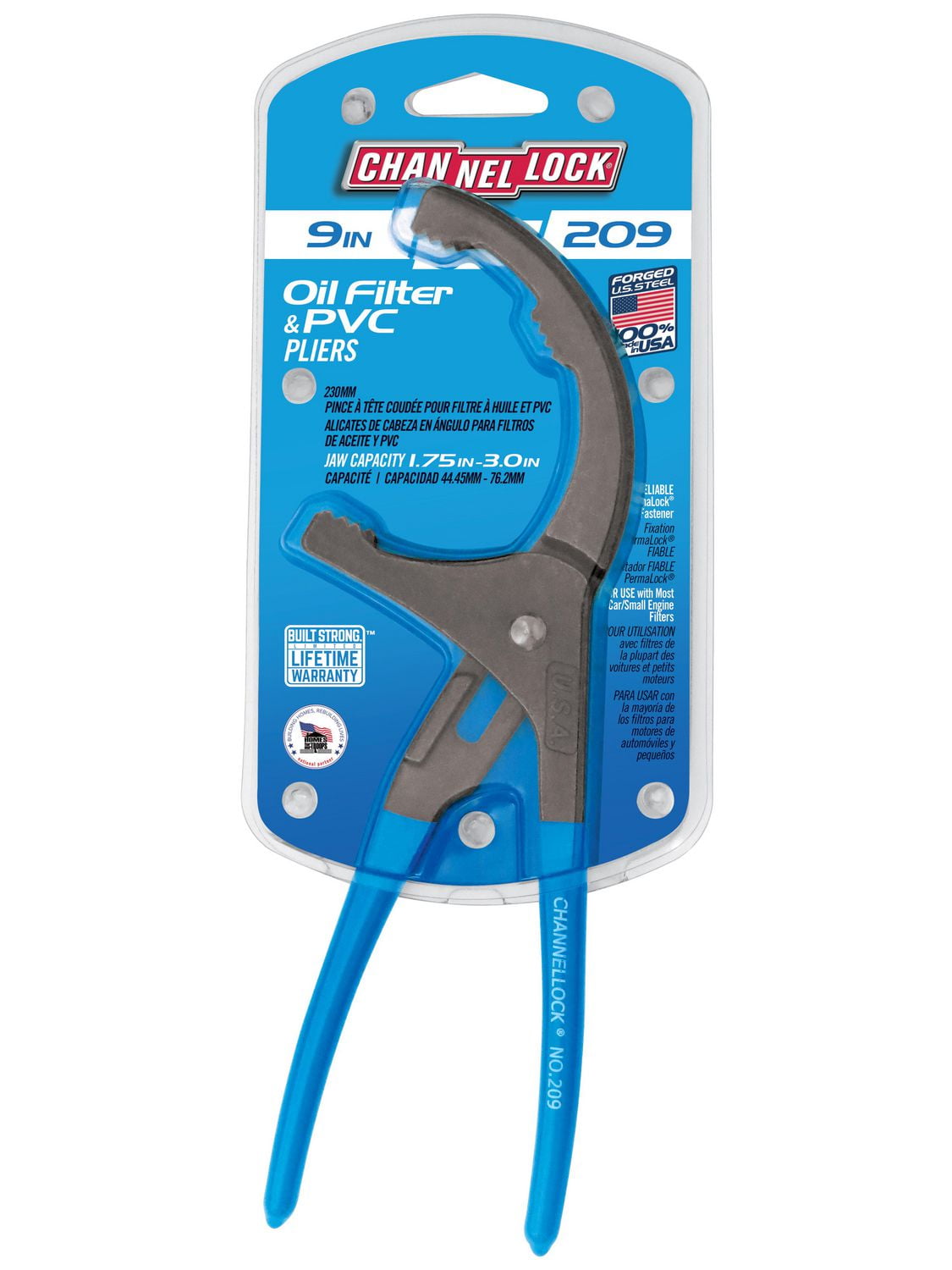 CHANNELLOCK 9" filtre à huile/pince en PVC