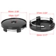 thumbnail image 2 of Unique Bargains 4 Pcs Noir 60mm Dia 5 Clips Capuchons de Moyeu Central de Roue de Voiture, 2 of 4