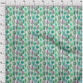 thumbnail image 4 of oneOone Cotton Poplin Light Green Fabric African Craft Projects Decor Fabric Printed by The Yard 56 Inch Wide, 4 of 4