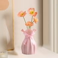 thumbnail image 1 of European Lace Plastic Vase, Small Decorative Desktop Flower Arrangement Bottle for Wedding Candy Box and Home Decor, 9 Inch Tall, 1 of 6
