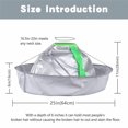 thumbnail image 3 of Umbrella Foldable Cape Shaving Cape Hair Extensions Clipping Cape Suitable For Family Adult And Child Hairstylists Using Hair Suit Grey,Gray Polyester Hair Care Net, 3 of 9