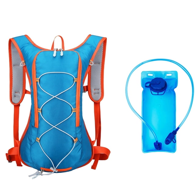 Jpxdew Cycling Backpack,2L Hydration Pack Reflective Safety,Lightweight Nylon Running Hiking Marathon Gear 11.4in