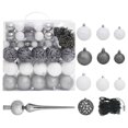 thumbnail image 5 of vidaXL Artificial Pre-lit Christmas Tree with Ball Set 210cm 910 Branches, 5 of 5