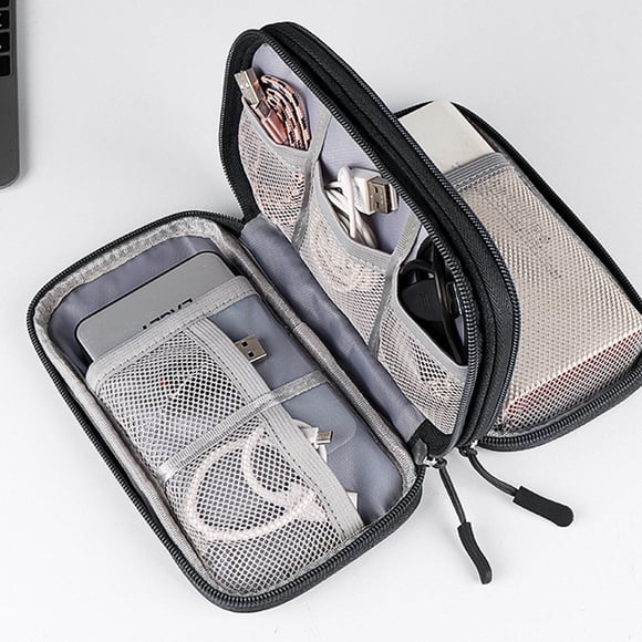 TopLLC Power Hard Disk Protective Sleeve Charging Treasure U Disk Shield Headset Data Cable Digital Accessories Storage Bag Multi-layer Protective Sleeve on Clearance