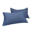 thumbnail image 2 of Birdeem Soft Washed Cotton Pillowcases, Solid Color 2 Pack Set, Queen Size Standard Fit, Breathable and Easy Care, Modern Bedroom Upgrade for Enhanced Comfort, 2 of 9