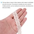 thumbnail image 4 of Unique Bargains Lace Trim Ribbon 10 Yards 0.59 Inch Cotton Elastic Trim for Craft,Gift Wrappers,Headbands,Beige Style 21, 4 of 5