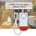 thumbnail image 4 of 433Mhz Wireless Water Leakage Sensor Standalone Water Leaks Intrusion Detector Support Local Alarm Alert Water Level Overflow Alarm For Home House Alarm System, 4 of 7