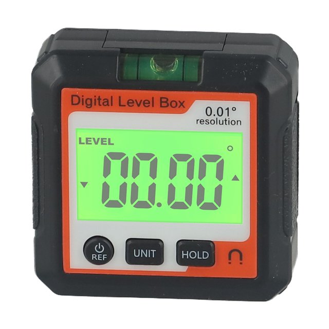 Bgsha Compteur de Niveau et d'Angle Numérique Rapporteur Électronique Inclinomètre avec base Magnétique