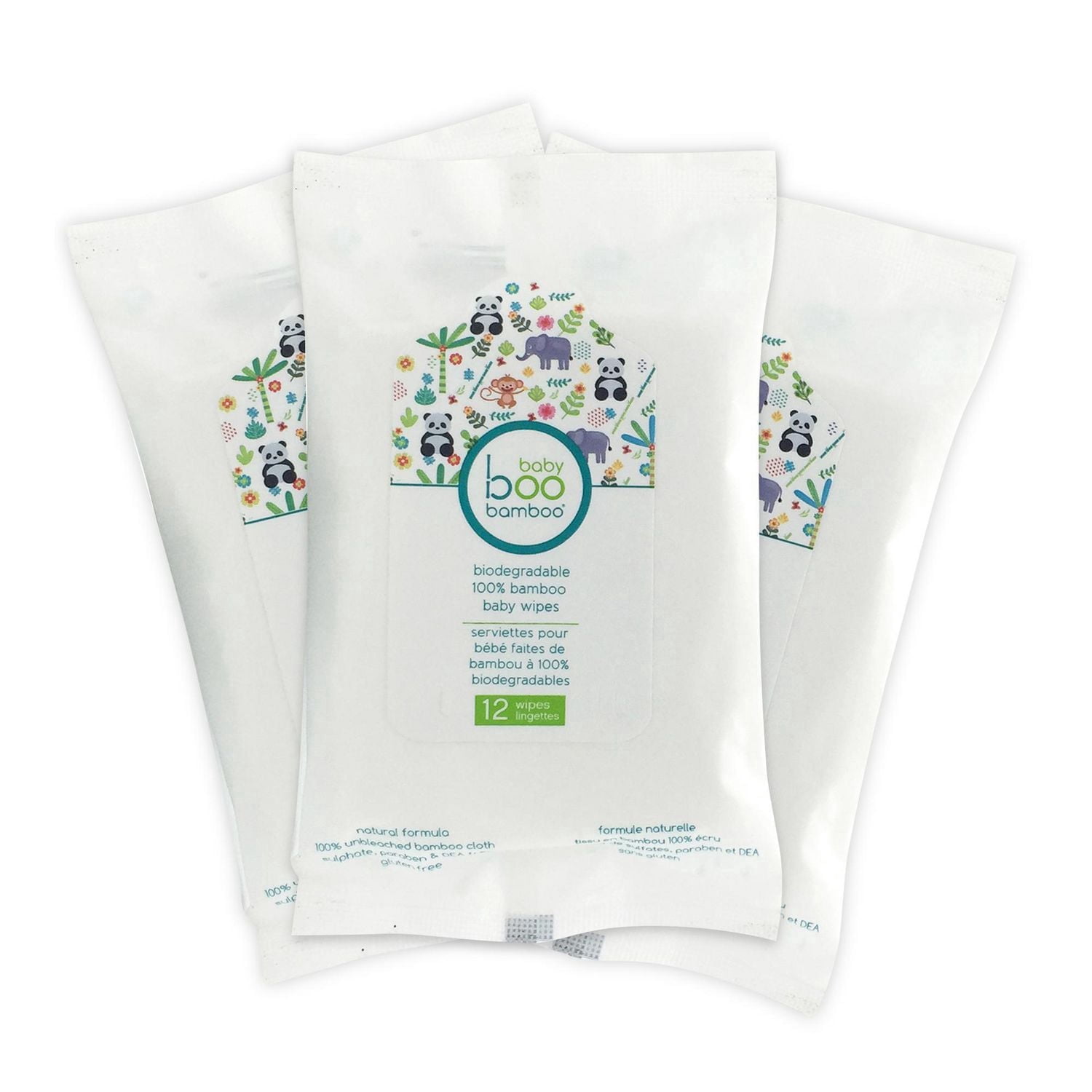 Baby Boo Bamboo Ensemble de Nettoyant et de Lotion Tout Naturel Sans Parfum + Cadeau Boni – Lingettes de Voyage