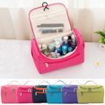 thumbnail image 1 of Women Large Waterproof Makeup Bag Travel Cosmetic Organizer Wash Toiletry Case,Purple, 1 of 5