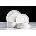 thumbnail image 4 of Thyme & Table Dinnerware Grey Marble Stoneware, 12 Piece Set, 4 of 6
