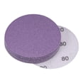thumbnail image 1 of Unique Bargains 10 Pack 3-Inch Purple Sanding Discs 80 Grits Hook & Loop Professional Aluminum Oxide Sandpaper, 1 of 5