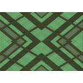 thumbnail image 1 of Ahgly Company Machine Washable Indoor Rectangle Transitional Dark Forest Green Area Rugs, 7' x 9', 1 of 7