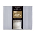 thumbnail image 3 of Hotel Style 4-Piece 600 Thread Count Grey Stripe Egyptian Cotton Adult Bed Sheet Set, King-Deep Pocket, 3 of 6