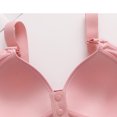 thumbnail image 3 of Lenpel Front Closure Bras for Women Plus Size Wireless Full Coverage Supportive Push up Bras Comfortable Everyday Bralettes(Pink,XX-Large), 3 of 6