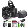 thumbnail image 1 of Minolta 64 Mega Pixels Auto Focus Digital Camera with 10x Optical Zoom, 4K Ultra HD Video and Macro Shooting, Bundle With 32 GB Memory Card + Vlogging Tripod + Cleaning kit + More Accessories - Black, 1 of 7