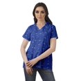 thumbnail image 2 of Moomaya Chemise Tunique Style Enveloppant pour Femmes en Coton Décontracté Col Classique Boutonné, 2 of 6