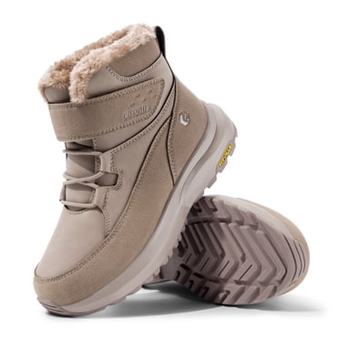 FitVille Bottes d'Hiver pour Femmes Extra Larges, Bottes de Neige Doublées en Fausse Fourrure pour Femmes, Bottillons de Neige d'Extérieur