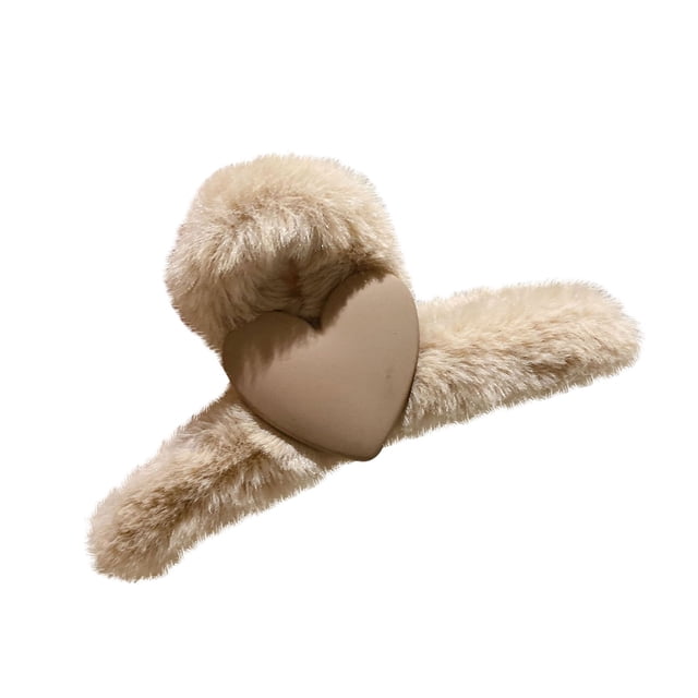 EGNMCR Hair Clips Plush Hair Clip, Plush And Winter Clip Winter Clip