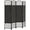 Black, variant on HOMCOM 5.6ft Folding Room Divider, Freestanding Privacy Screen, White