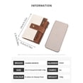 thumbnail image 3 of JFHHQ Men's Korean Style Vertical PU Leather Wallet Slim Bifold with Double Loose and Multiple Functional Card Slots One Size Grey, 3 of 7