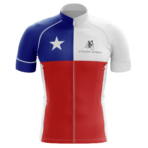 Maillot de Cyclisme pour Hommes Drapeau du Chili - L