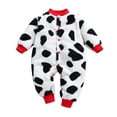 thumbnail image 1 of Kcodviy Tenue pour Bébé Fille Garçon en Molleton Épais Chaud Vêtements pour Bébé Neutres selon le Genre Combinaison Barboteuse Vêtements, 1 of 8