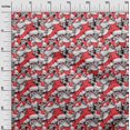 thumbnail image 3 of oneOone Rayon Red Fabric Skull Craft Projects Decor Fabric Printed By The Yard 56 Inch Wide, 3 of 4