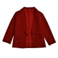 thumbnail image 1 of Girls Long Sleeve Shawl Formal Suit Jacket for Kids Open Front with Inner Pocket - Girls Tops Tees & Shirts, 1 of 8