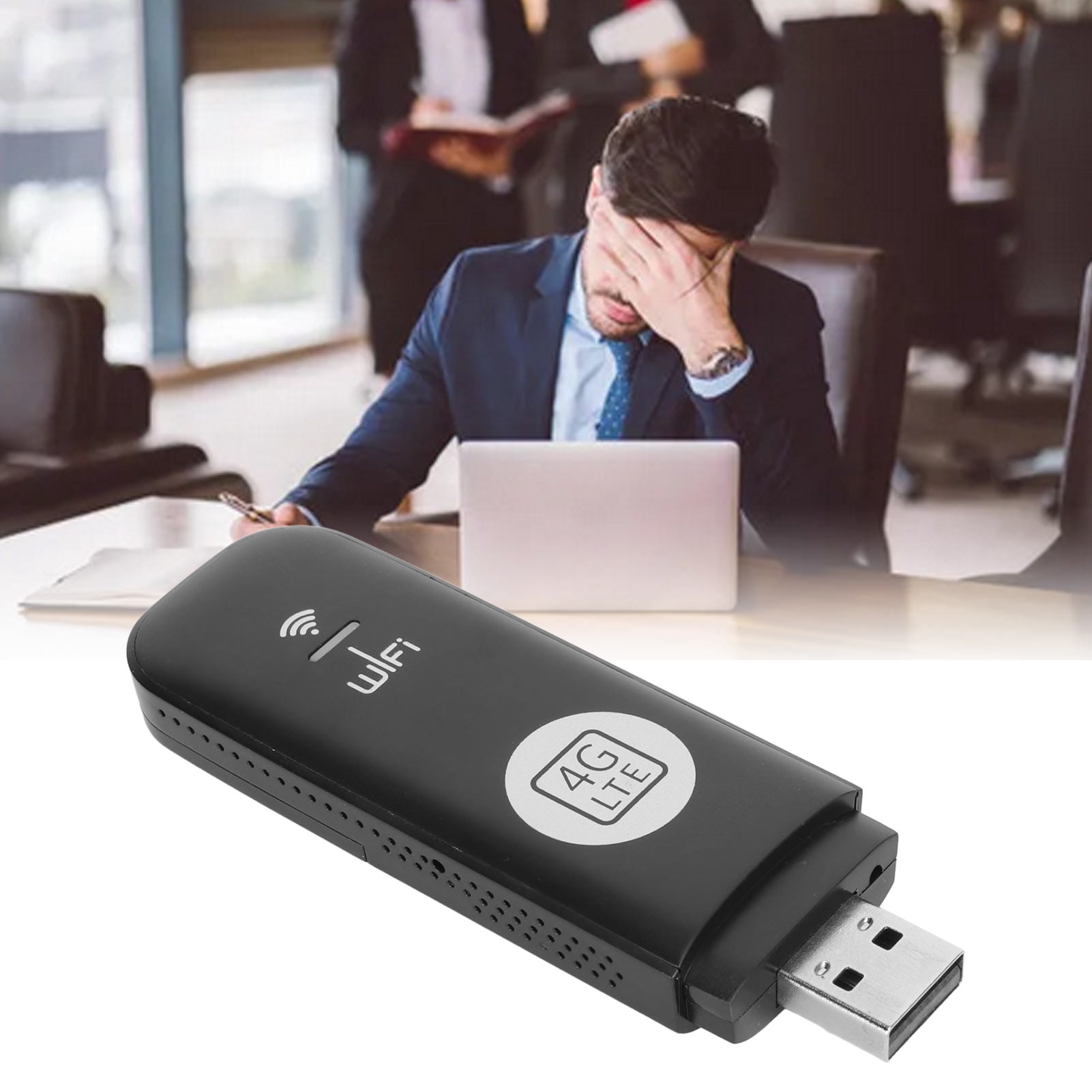 Portable 4G Router, USB WiFi Modem Safety 150Mbps with SIM Card Slot for Laptop for  for Tablet