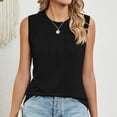 thumbnail image 2 of AherBiu Débardeur pour Femmes Ample Décontracté Sans Manches Col Rond Camisole Couleur Unie Tunique Confortable, 2 of 6