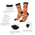 thumbnail image 4 of Lsque Chaussettes Montantes pour Hommes Imprimées Voitures Rouges, Chaussettes en Coton Douces, Durables, Respirantes et Évacuant l'Humidité avec Contrôle des Odeurs, 4 of 6