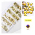 thumbnail image 4 of mmirethe Rhinestones Flat-Bottom Multi-faceted Sides DIY Handcraft Excellent Gloss Manicure Crystal Different Styles Mobile Phone Yellow AB, 4 of 6