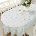 thumbnail image 1 of Oval Tablecloth for Oval Table Waterproof Table Cloths for Dining Room Indoor Outdoor Home Decorative Table Cover-54x72in, 1 of 5