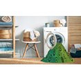 thumbnail image 2 of Ahgly Tapis d'Intérieur Lavable en Machine Carré Vert, 3 Pieds Carré, 2 of 7