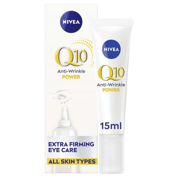 NIVEA Q10 Power Firming Anti-Wrinkle Eye Cream, All Skin Types, Perfume Free