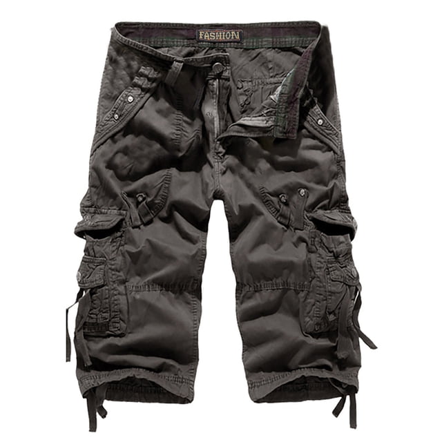 Diufon Men's Athletic Shorts Drawstring Waisted Outdoor Sport Shorts Spring Summer Hiking Shorts with Pockets